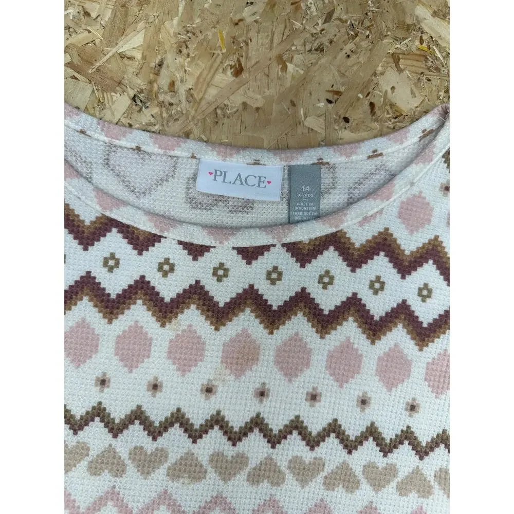The Children’s Place Girls Kids Youth Long Sleeve Multicolor Dress Sz 14 - Picture 4 of 5